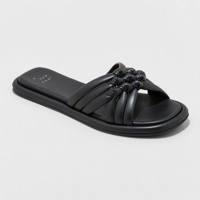 Women's Dulce Padded Knot Slide Sandals - A New Day™ | Target