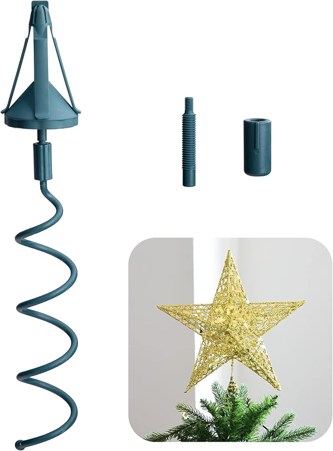 Christmas Tree Topper Holder,Universal Twist On Tree Topper Supporter,Christmas Tree Topper Stabi... | Amazon (US)
