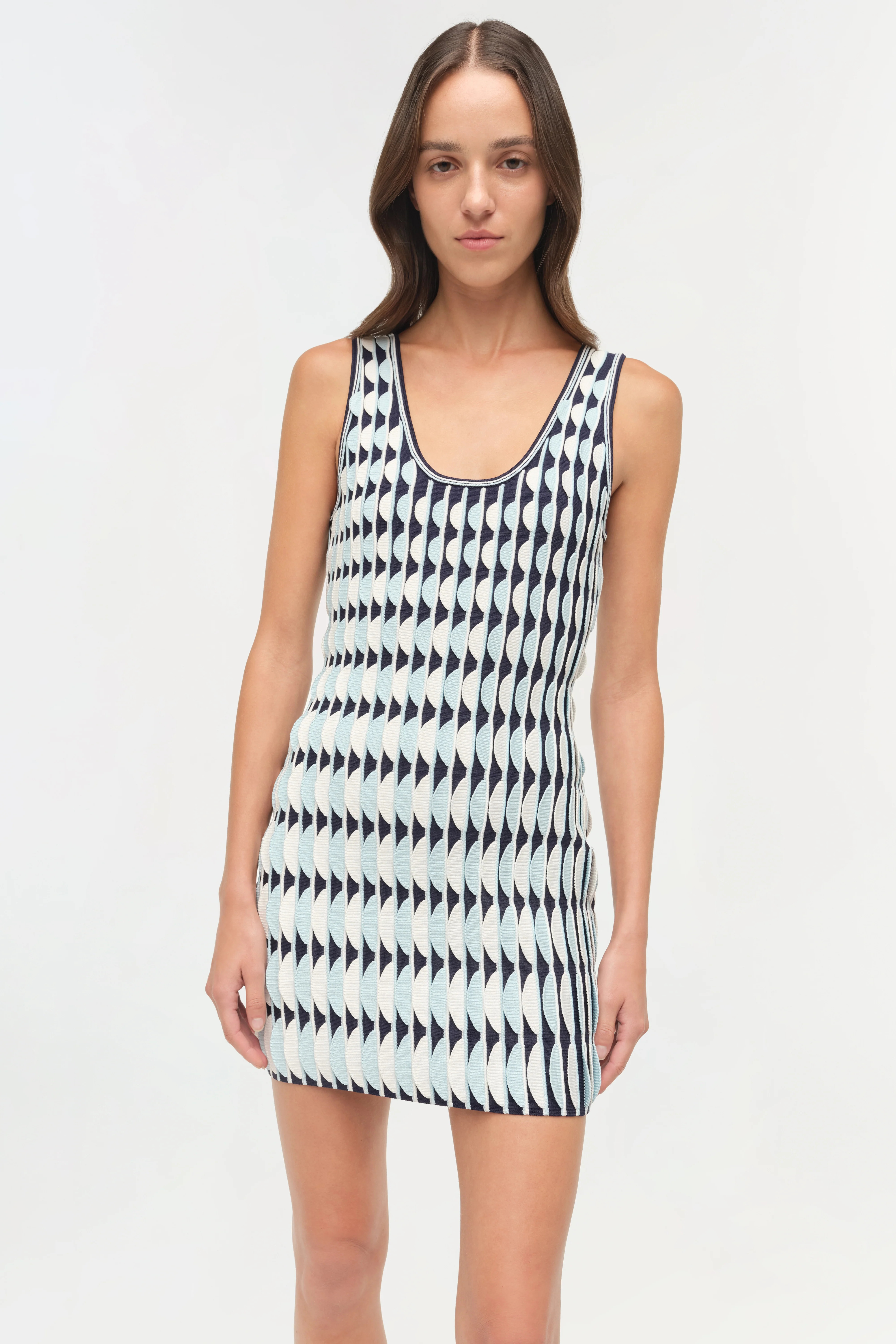 Lorien Scalloped Knit Mini Dress | Simkhai