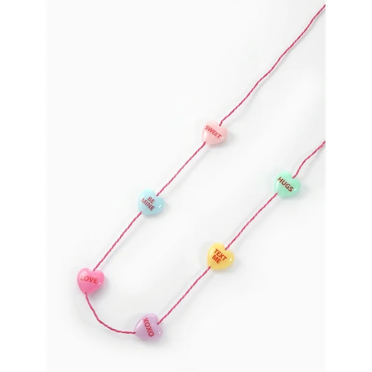 Way to Celebrate Valentine's Day Hearts Light-Up Necklace, 1 Piece | Walmart (US)