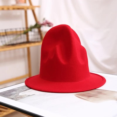 Pharrell Wool Fedora Hat Felt Australia Wool Cap Black Top Hats For Women Men  | eBay | eBay CA