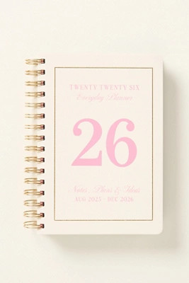 By Anthropologie 2026 17-Month Spiral Planner | Anthropologie (US)