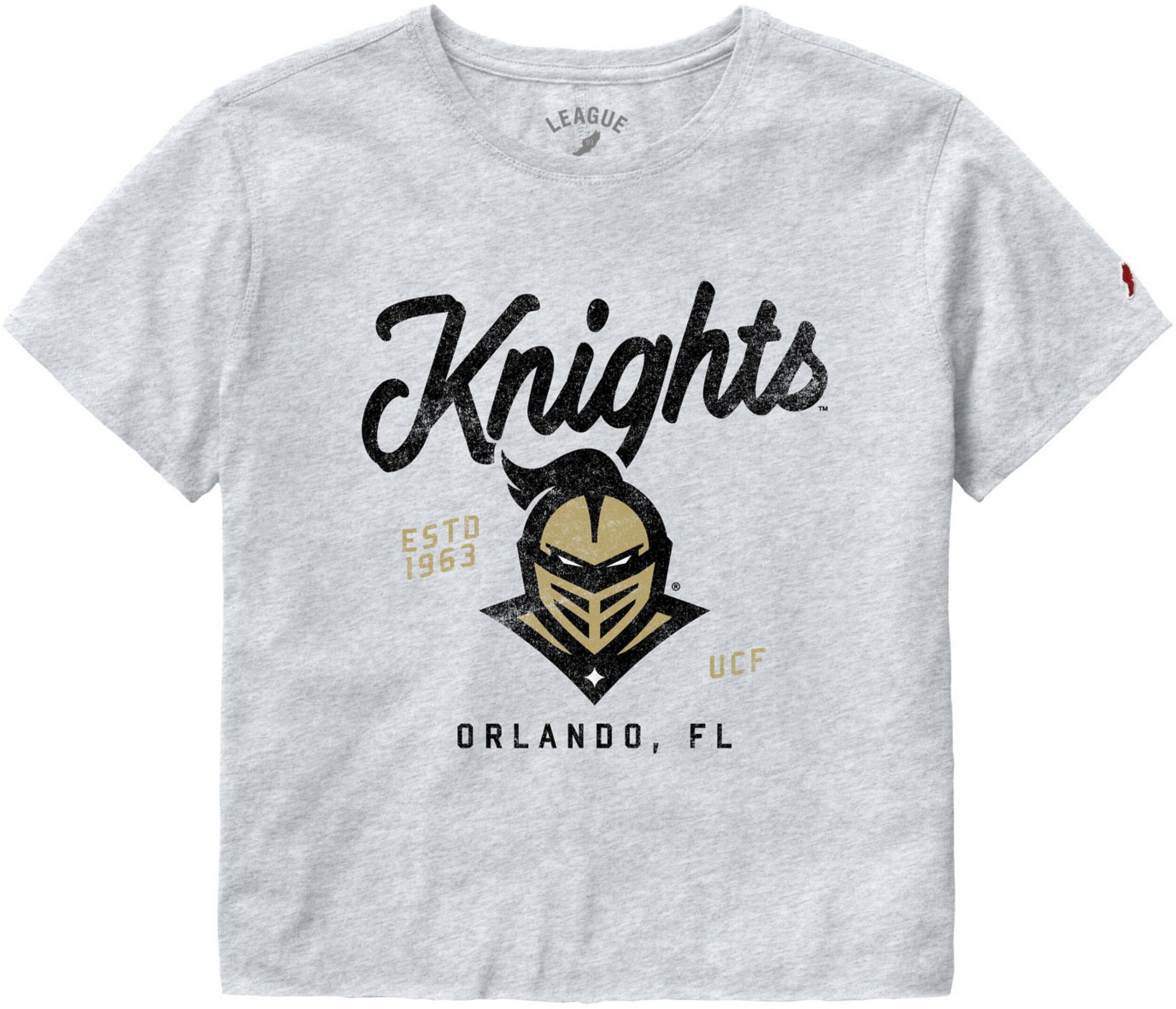 League-Legacy Women's UCF Knights Gray Clothesline Cropped T-Shirt, Medium | DICK'S Sporting Goods