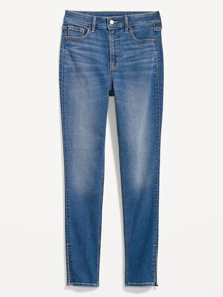 Extra High-Waisted Rockstar 360° Stretch Super-Skinny Side-Slit Jeans for Women | Old Navy (US)