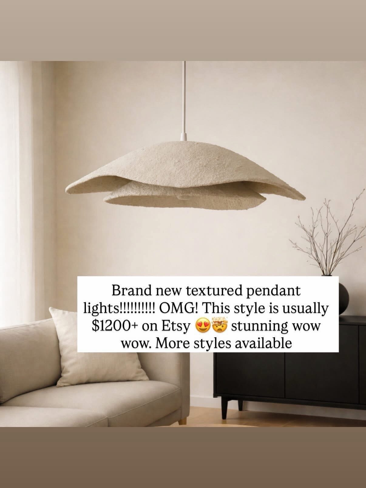 My favorite textured pendant light!!!! So cool!!