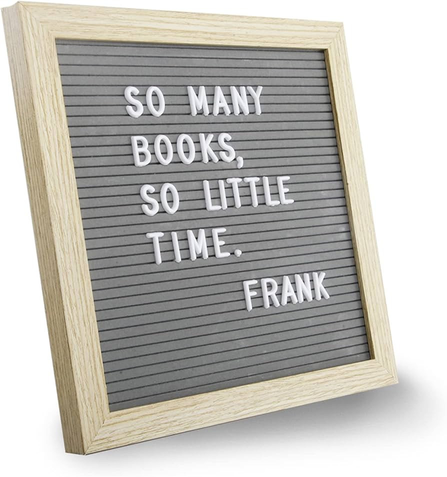 Letter Board by Crystal Lemon, 317 Pre-cut Letters Numbers & Symbols, Felt Letter Board, 10x10 In... | Amazon (US)