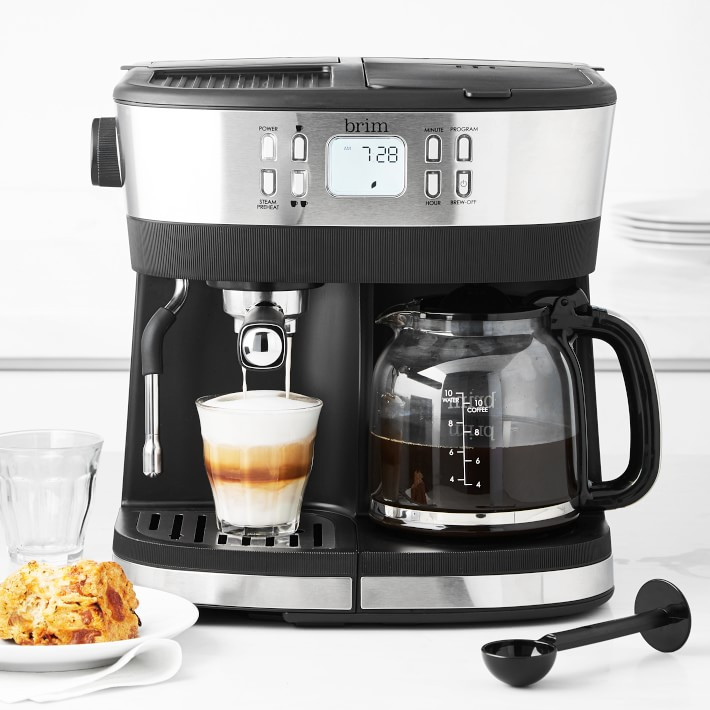 Brim Combination 19 Bar Espresso Machine & Programmable 10-Cup Coffee Maker | Williams-Sonoma
