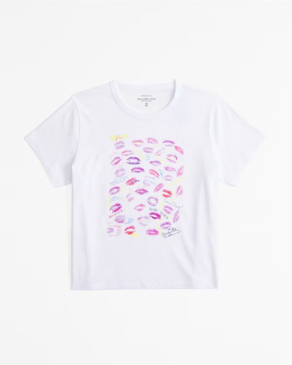 Women's Short-Sleeve Sardines Graphic Relaxed Tee | Women's Tops | Abercrombie.com | Abercrombie & Fitch (US)