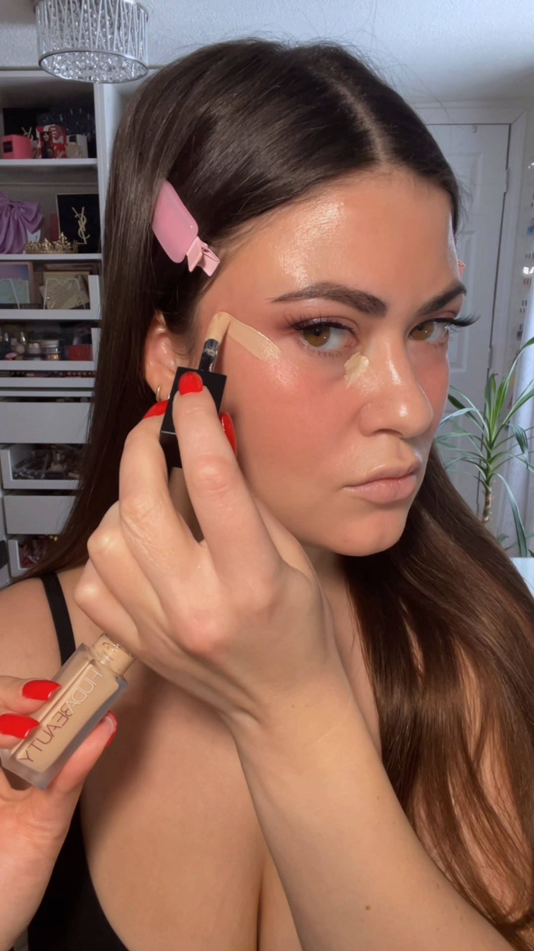 cherry makeup 🍒❤️ #makeuptutorial #easymakeuplooks #pinkmakeup #redblush 

#LTKBeauty