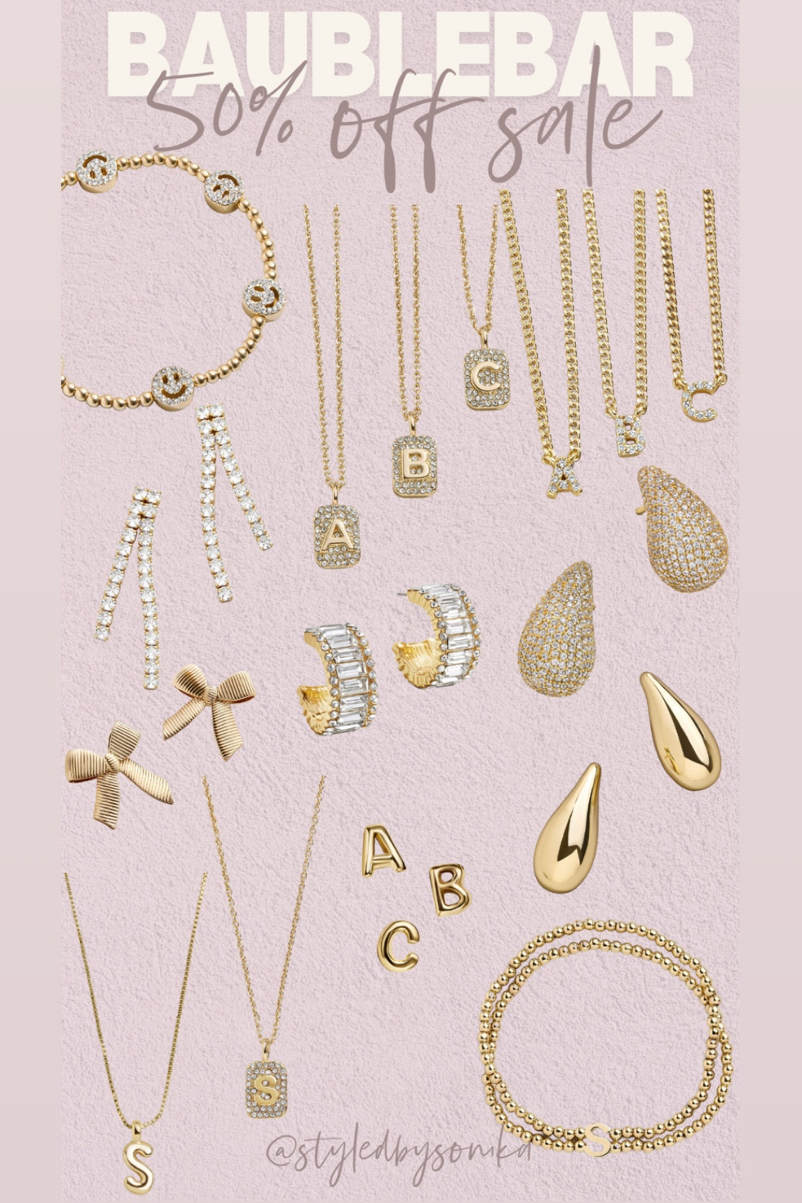 Baublebar 50% off sale
Jewelry
Initial jewelry 
Bubble necklace


#LTKSaleAlert #LTKFindsUnder50 #LTKKids