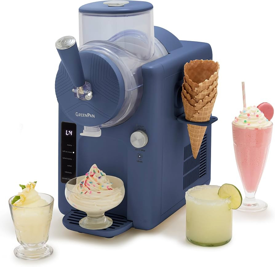 GreenPan Frost Ice Cream Maker & Slushie Machine, Soft Serve, Sorbet, Margaritas, Milkshakes, Fro... | Amazon (US)