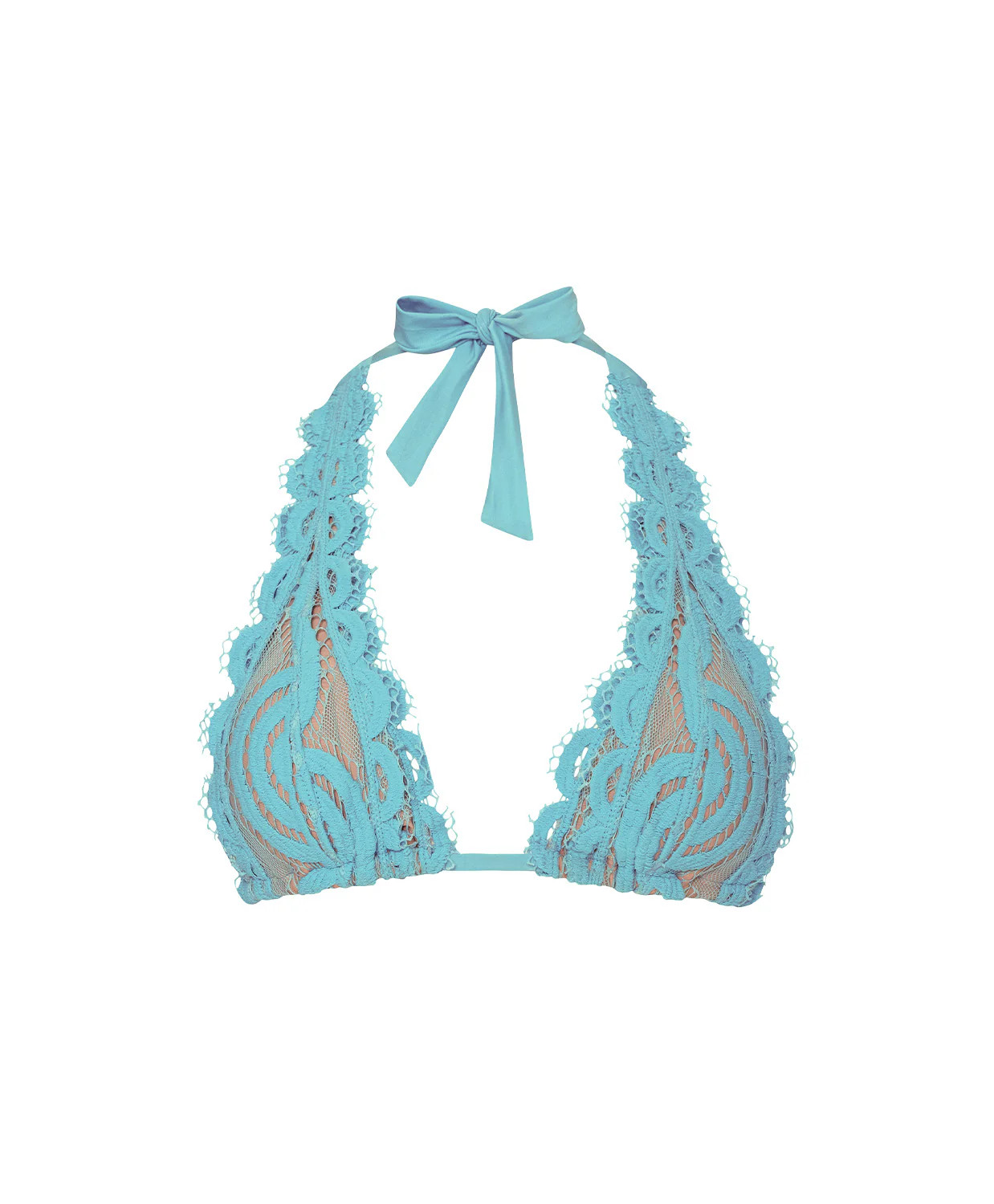 Kai Tie Lace Halter Bikini Top | PQ Swim | PQ Swim