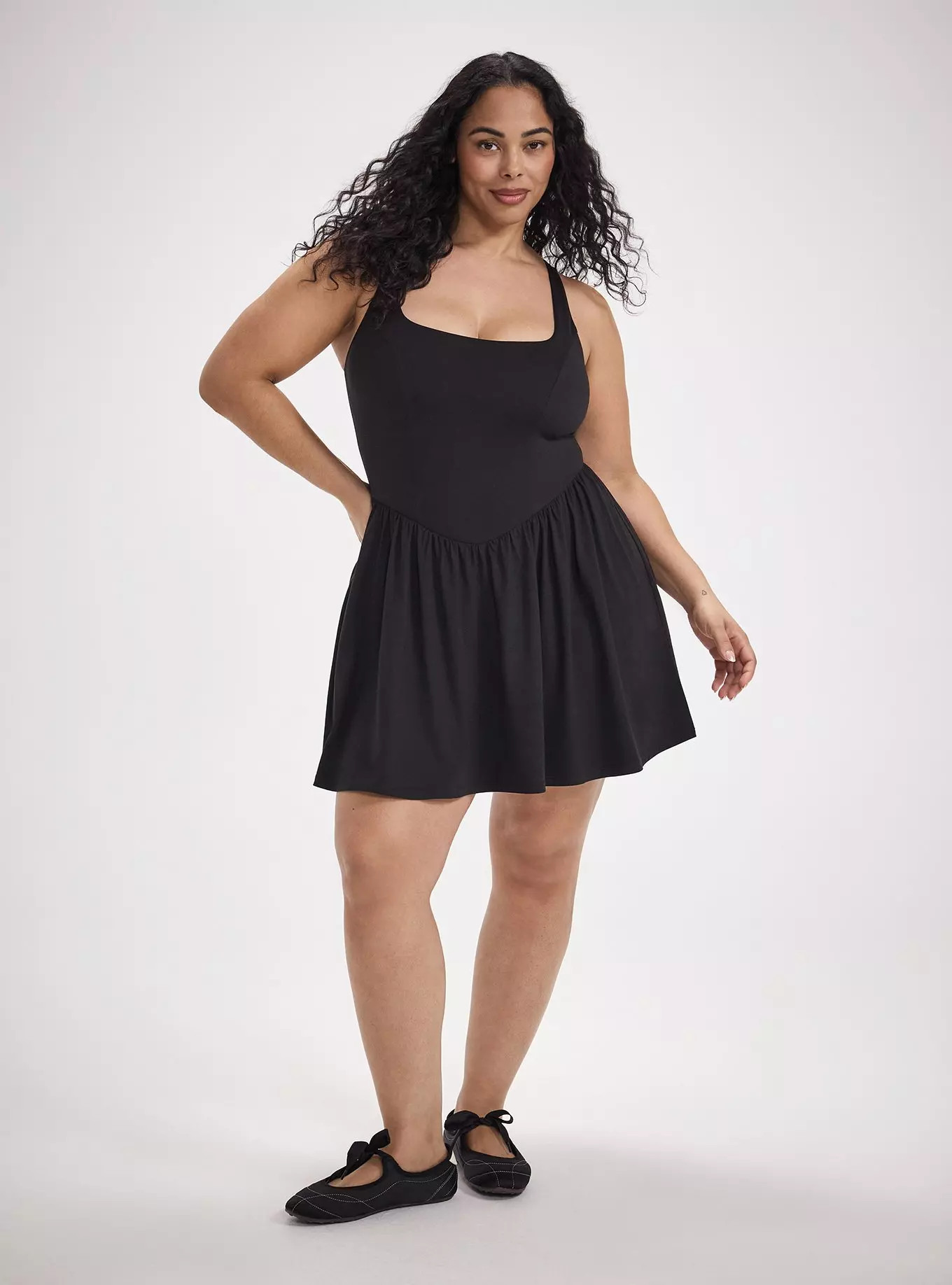 TRU Lightweight Super Soft Performance Jersey 2fer Dress | Torrid (US & Canada)