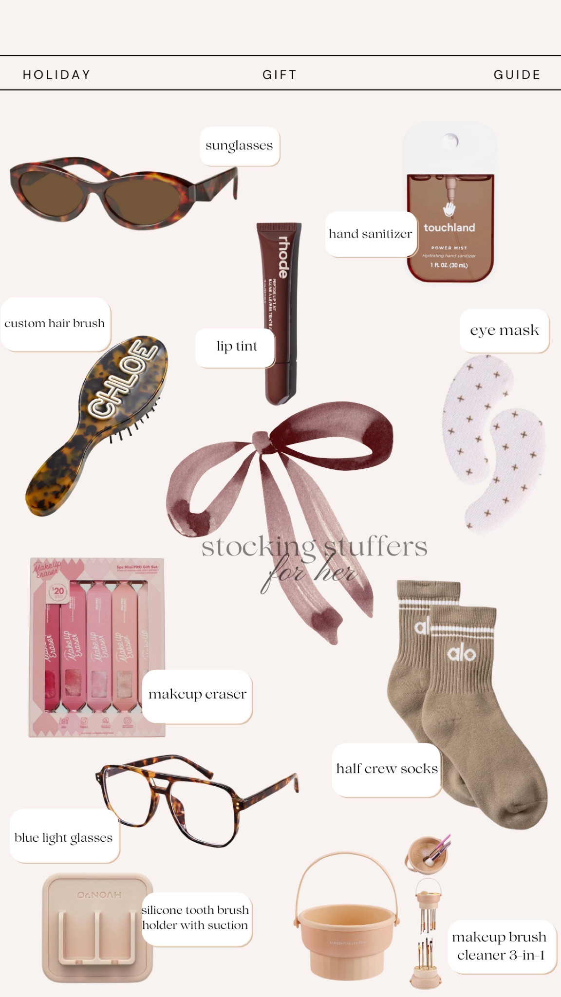 Gift guide for her / stocking stuffers 

Gift guide 
Holiday gift guide 
Kids 
Toddler 
Boys 
Girls 
Kids 
Gift ideas 
for her 
Gifts for her 
Teens 

#LTKHoliday #LTKFindsUnder50 #LTKGiftGuide