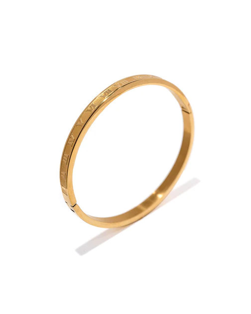 Roman Numeral Mini Cuff - Gold | VICI