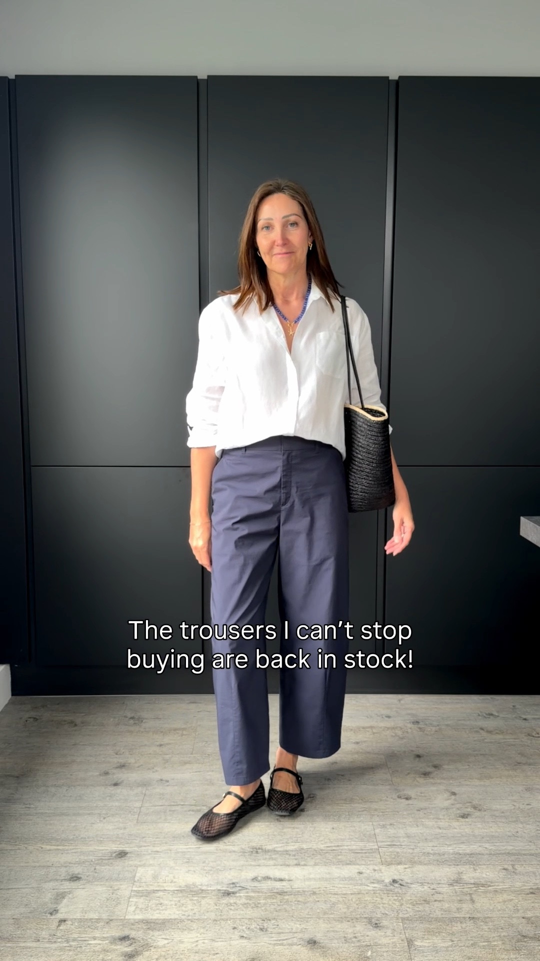 The navy trousers you all loved are back in stock!!
These were so popular last week and many of you missed out but I promised to let you know when they came back.
The best summer trousers - relaxed, easy to wear and style and really light. I wear a medium for a relaxed fit. I’m 5’7 x

#LTKsummer #LTKover50style #LTKstyletip