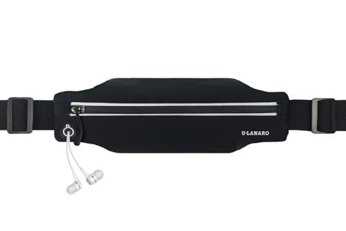 Slim Running Belt Fanny Pack for Men Women, Running Phone Holder Runners Pouch Waist Pack for Workout, Money Belt, Running Gear Accessories [Fits ALL Phones] | Amazon (US)