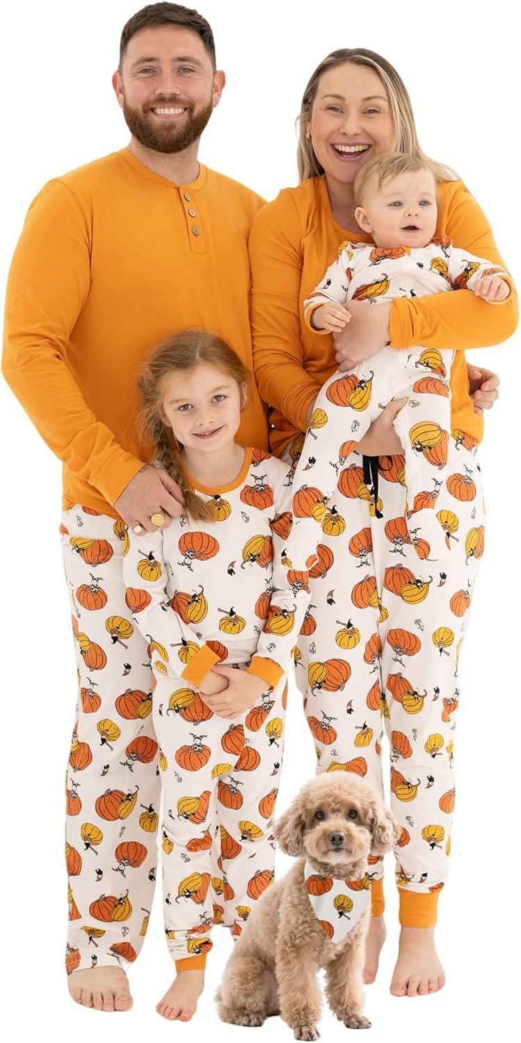 Owlivia Christmas Halloween Pajamas For Family, Organic Cotton Holiday Pjs Matching Sets | Amazon (US)