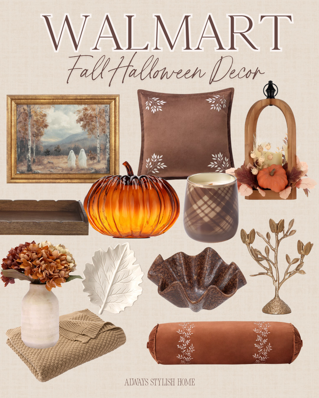 Walmart Home decor is SO good right now. 👏 These home finds are giving that high-end, Pottery Barn-inspired look for way less. Linking everything from my unboxing here! Walmart home decor, affordable home decor, designer look for less, Pottery Barn inspired, transitional home decor. Walmart halloween decor, halloween decor, halloween finds

#LTKSeasonal#LTKHome 

 #LTKSeasonal #LTKHome