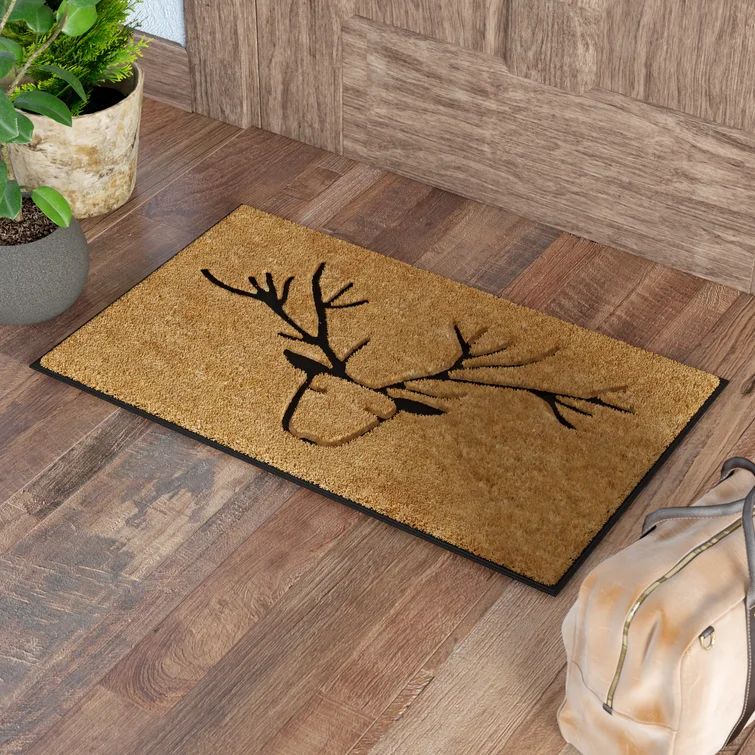 Ain Deer 30 in. x 18 in. Non-Slip Outdoor Door Mat | Wayfair North America