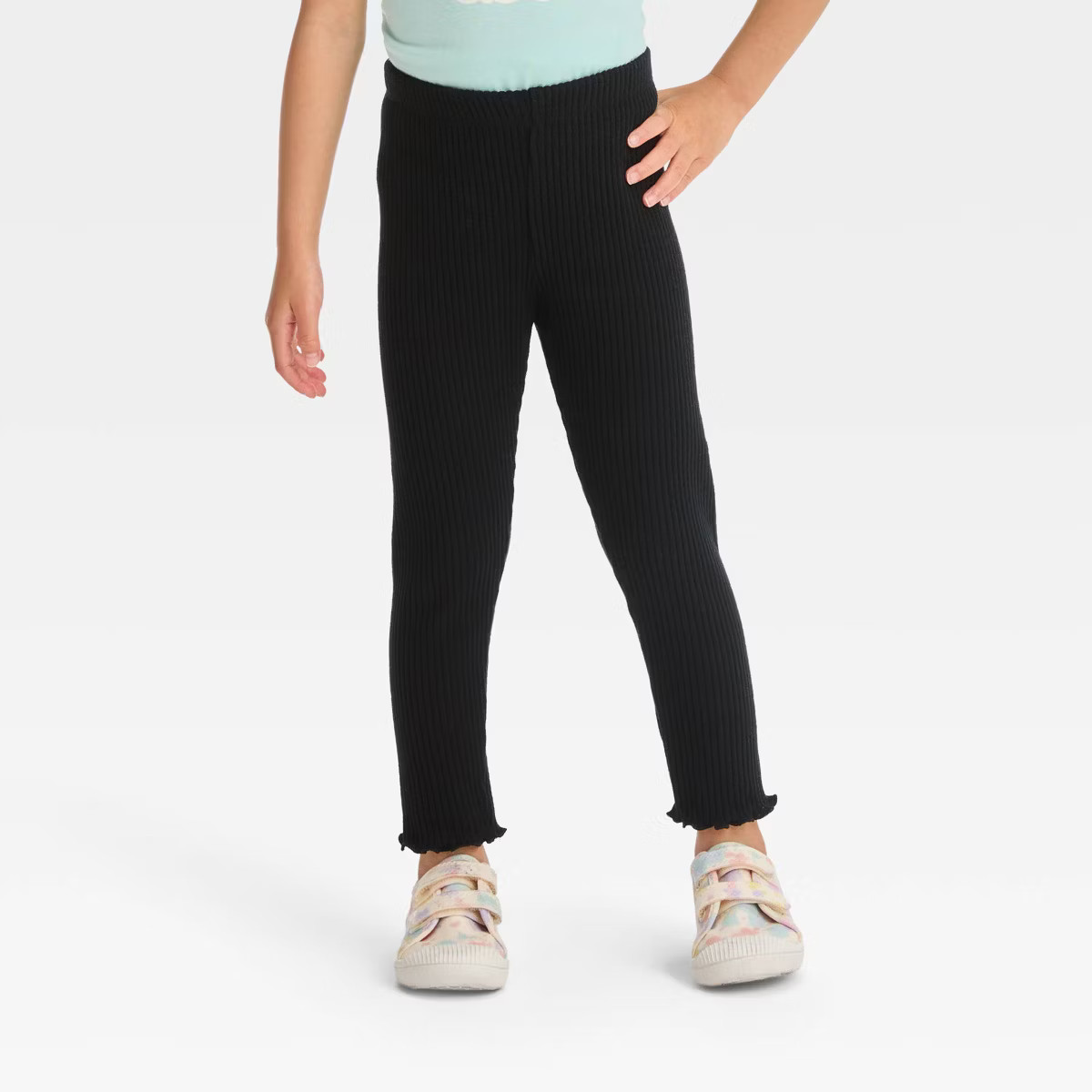 Toddler Girls' Cozy Ribbed Leggings - Cat & Jack™ Black | Target