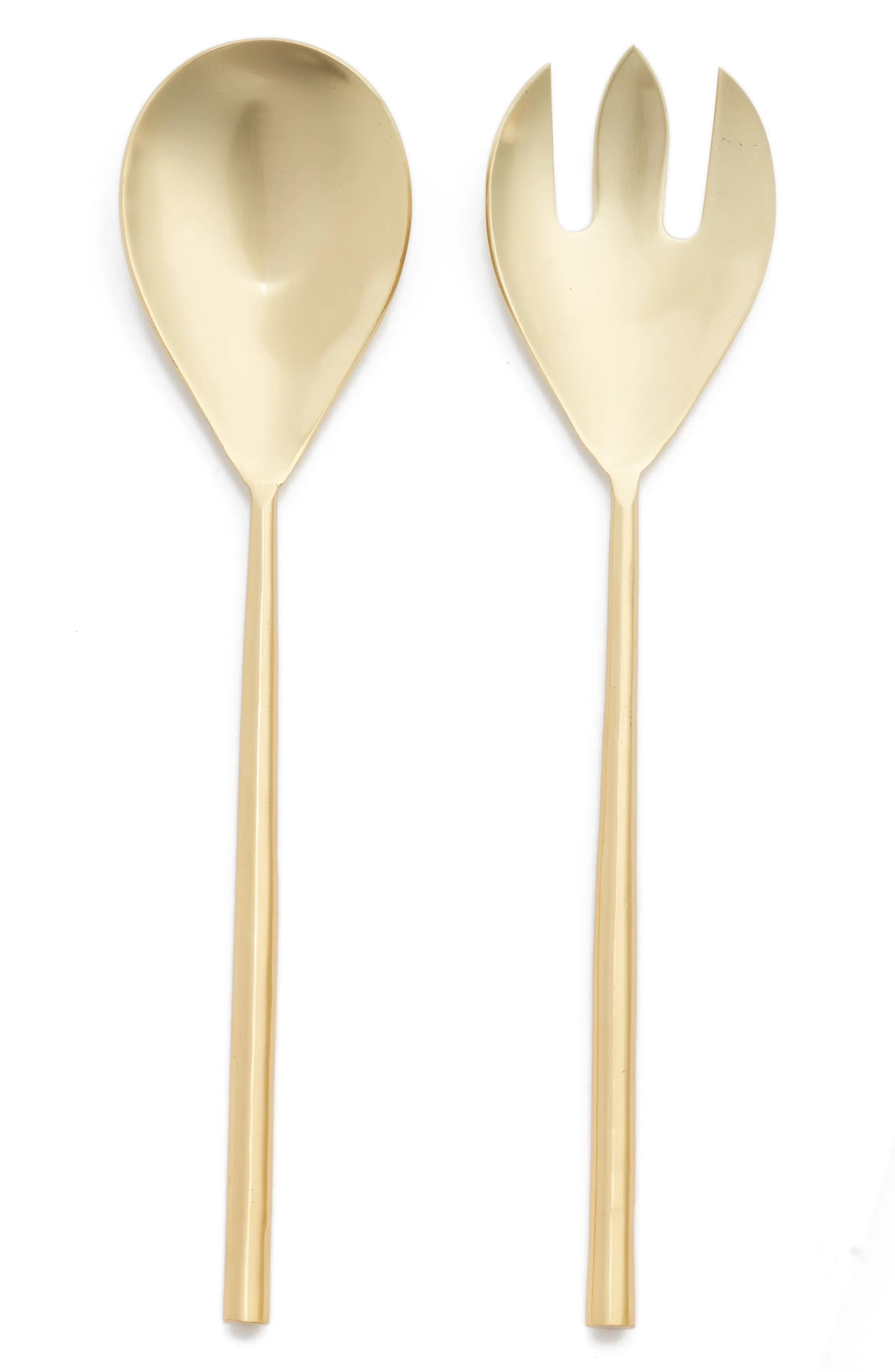 Nordstrom At Home Golden 2-Piece Salad Serving Set | Nordstrom