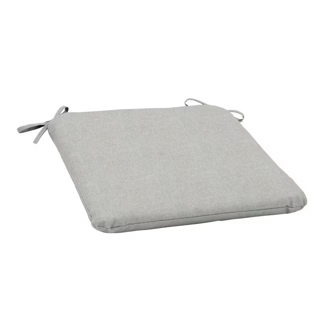 allen + roth with STAINMASTER Stainmaster 18-in x 19-in Grey Madera Linen Patio Chair Cushion | Lowe's
