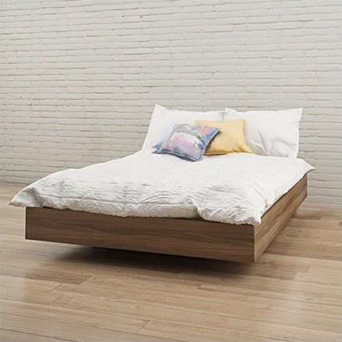 Nexera Alibi Full Size Platform Bed, Walnut | Amazon (US)