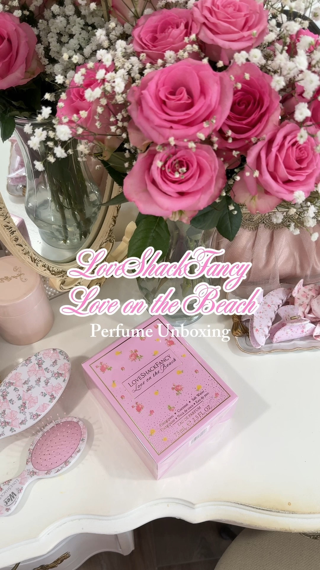 LoveShackFancy aesthetic, LoveShackFancy perfume, girly gift guide, gifts for her, Christmas ideas, coquette, shabby chic, feminine fragrance