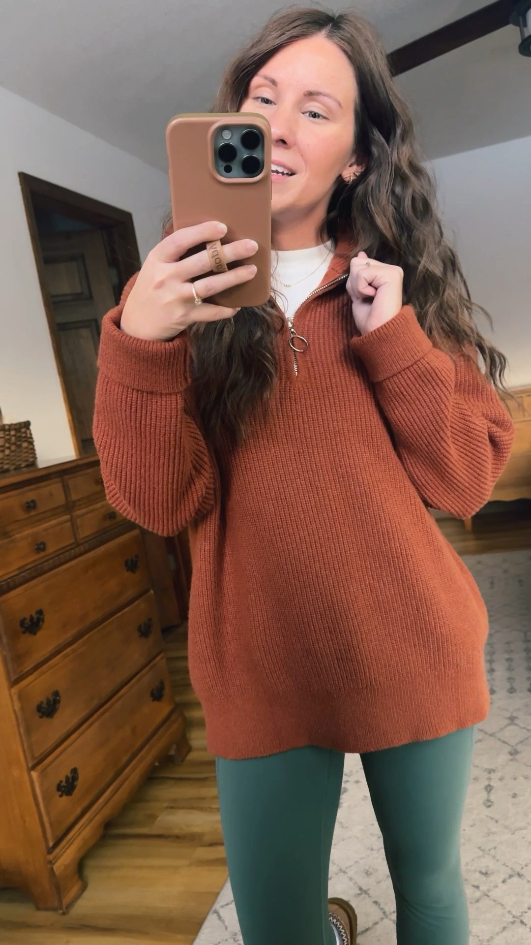 Wearing small in my tee, xs in my quarter zip, small in my leggings (forest green), and 6 in my Ugg Tasmans and and 6 in my Merry People Rain Boots 



#LTKPetite #LTKgrwm #LTKootd