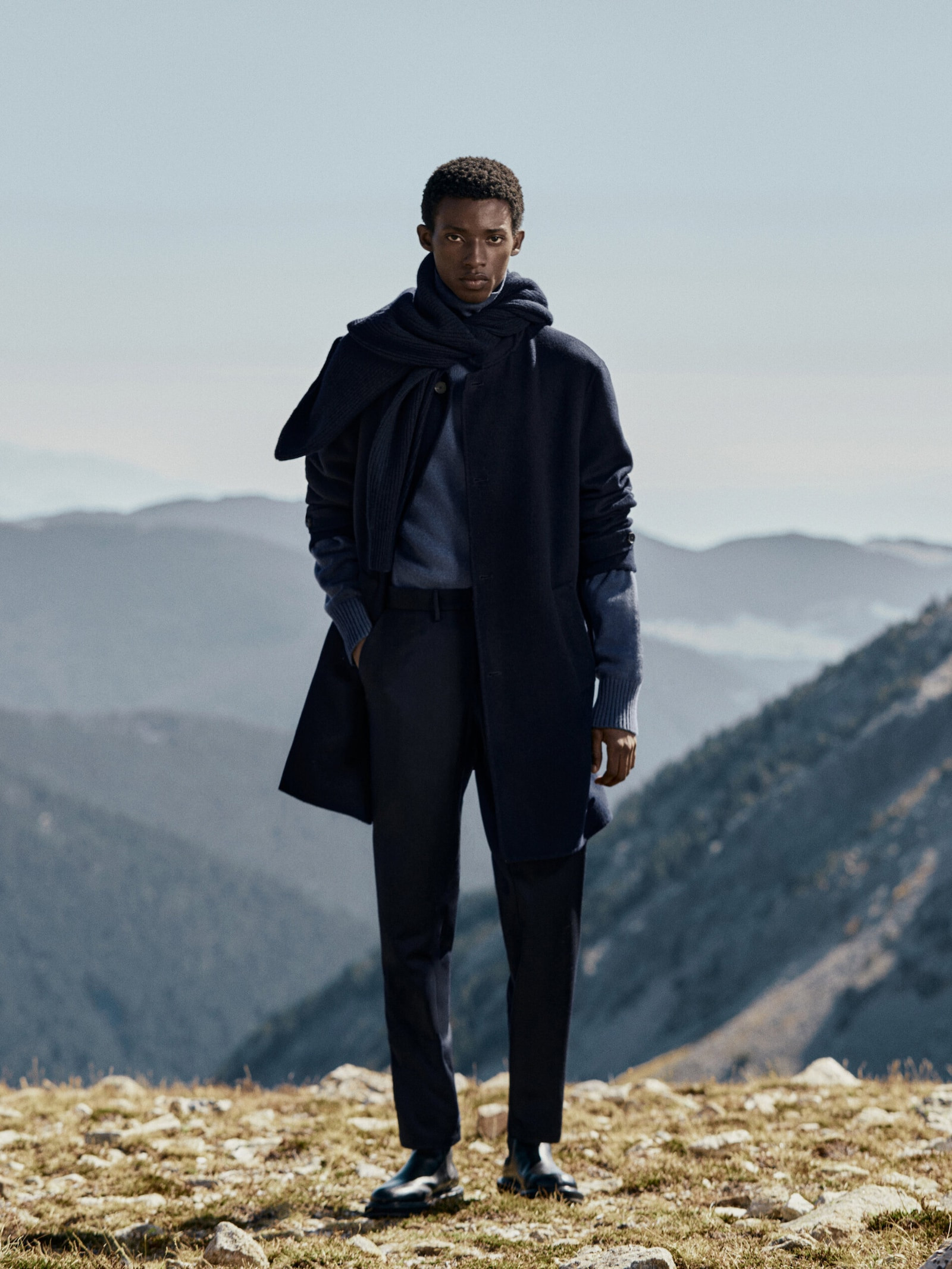 100% wool coat with pockets | Massimo Dutti US