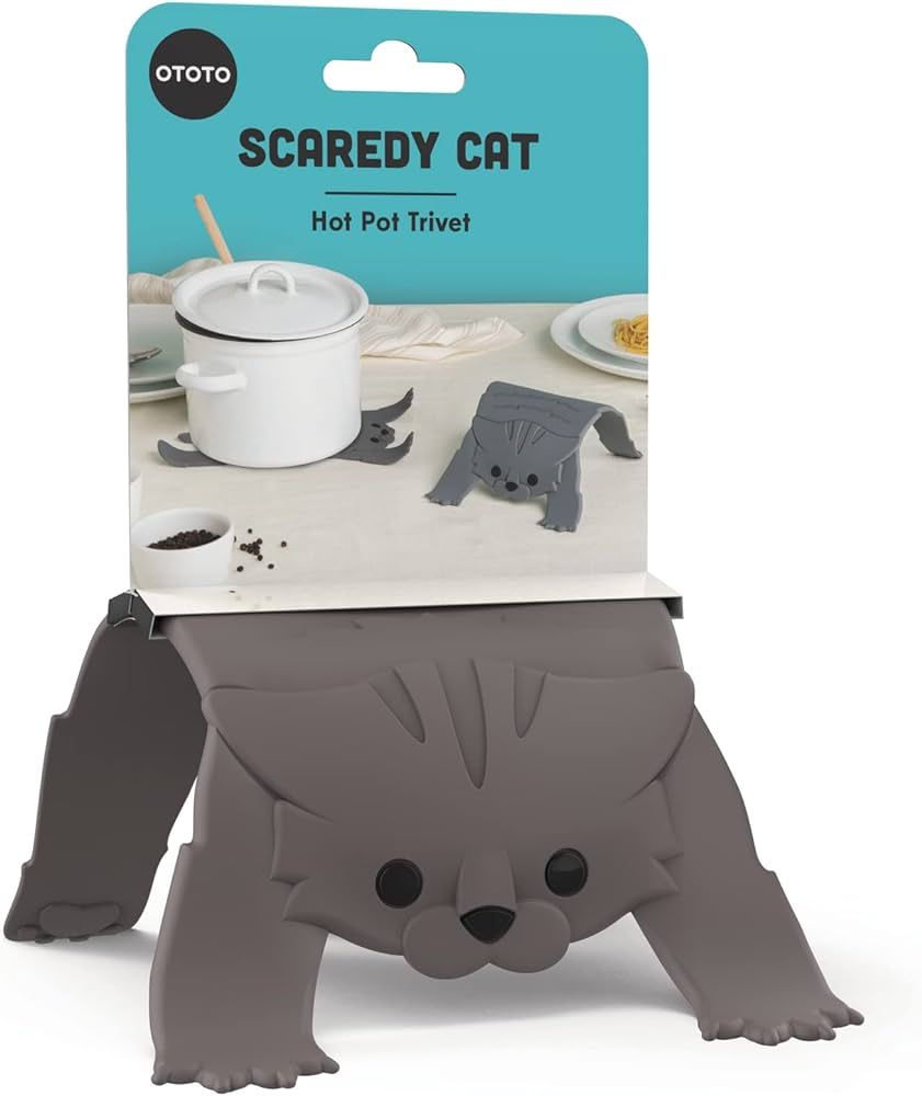 OTOTO Scaredy Cat Trivets for Hot Dishes Non Slip Heat Resistant Silicone Pot Holders & Trivet fo... | Amazon (US)