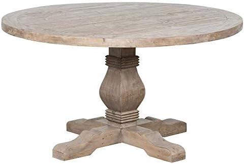 Benjara Reclaimed Wood Dining Table Round  | Amazon (US)