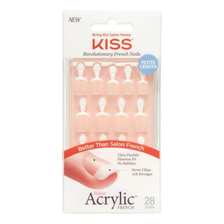 Kiss Salon Acrylic French Nails - Petite | Walmart (US)