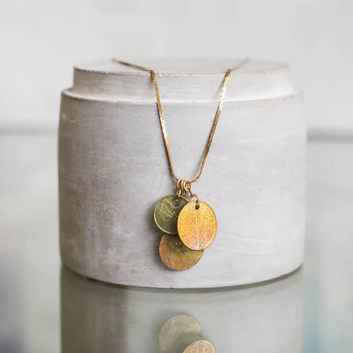 TRE Necklace | Twisted Silver