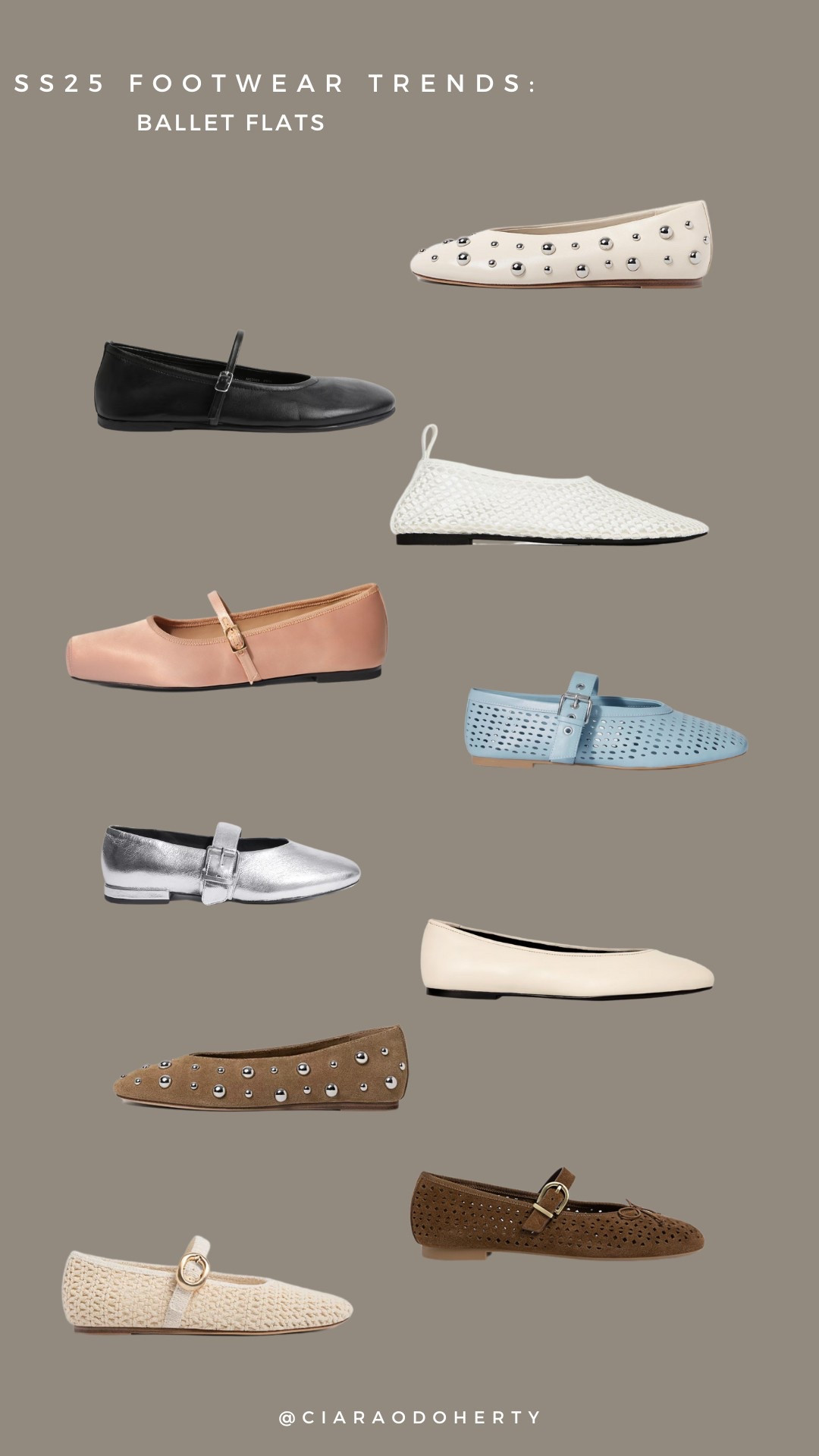 SS25 Footwear Trends 
Ballet flats, pumps, ballet pumps, suede flats, leather flats 

#ltk #ltkeurope #ltkireland