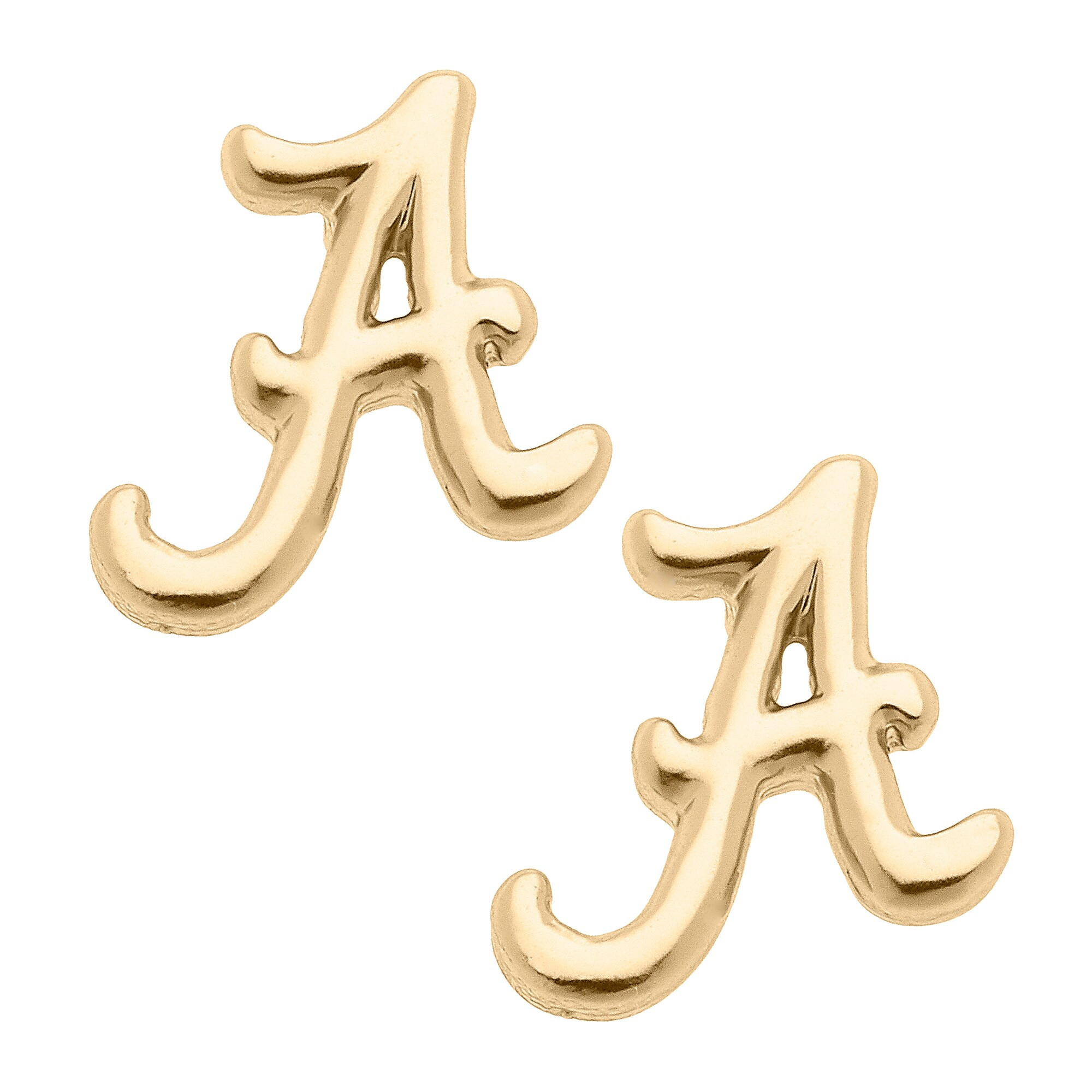 Alabama Crimson Tide Women's 24K Gold Plated Stud Earrings | Fanatics