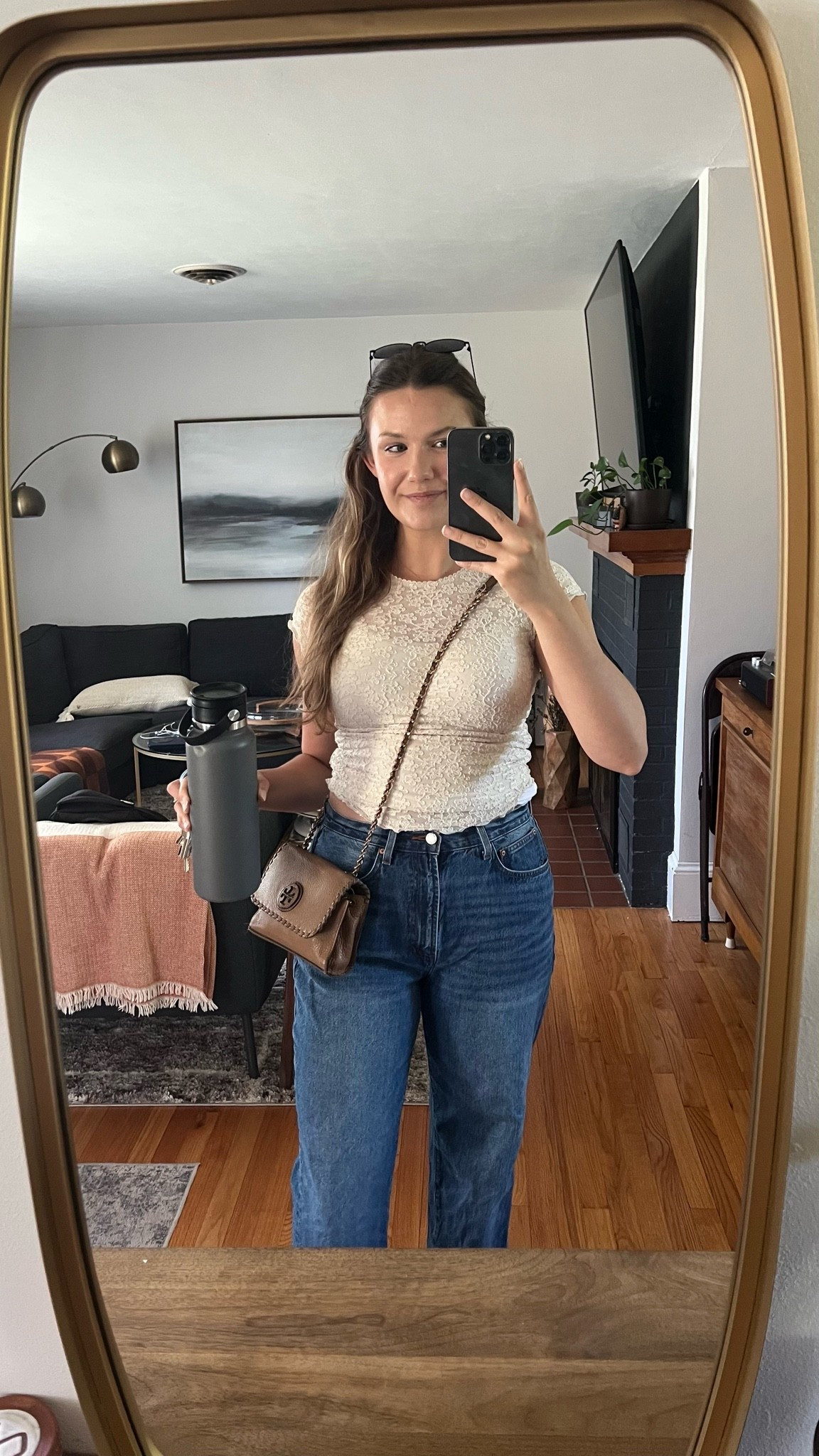 6/25/26 🤍 Errands day outfit OOTD! Wearing a Free People Anora Baby Tee in a small and my new Aritzia Jeans! (Size up in the jeans for the perfect amount of room in the thighs!) - okay that’s it now, I’m off to Costco!

#LTKdayinmylife #LTKootd #LTKmorningroutine