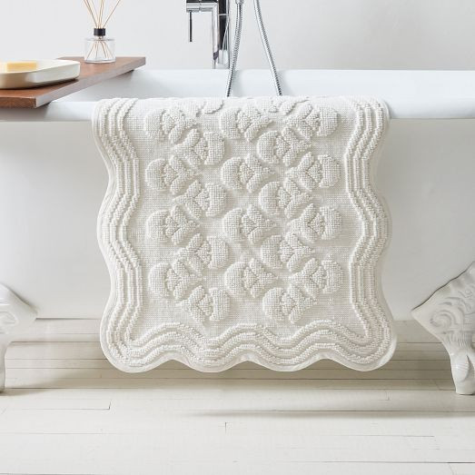 Thistle Jacquard Bath Mat | West Elm (US)