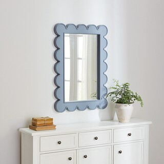 Hayli Scallop Mirror with Playful Frame & Cheerful Color | Ballard Designs, Inc.