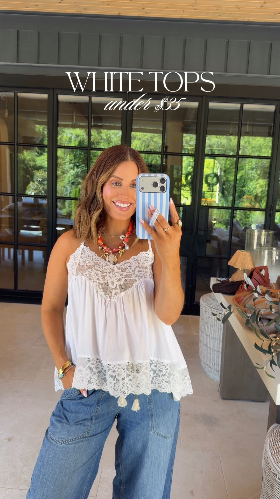 Linking all outfits here! Some of my favorite white tops for summer all under $35! 

Wearing size small in all tops. Size xs in denim & small in brush gingham pants. Sandals run tts and all accessories linked. 

Currently 25 weeks pregnant. 

Maternity, bump friendly, white top, summer style, denim, summer outfit

#LTKgrwm #LTKootd #LTKBump