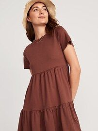 Tiered Mini Swing T-Shirt Dress for Women | Old Navy (US)