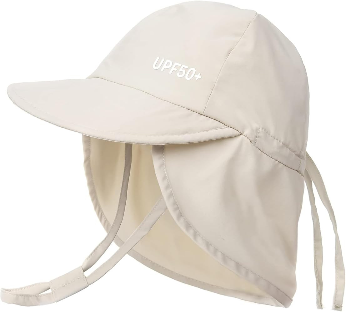 FURTALK Baby Sun Hat with Neck Flap UPF 50+ Toddler Quick Dry Swim Hat | Amazon (US)