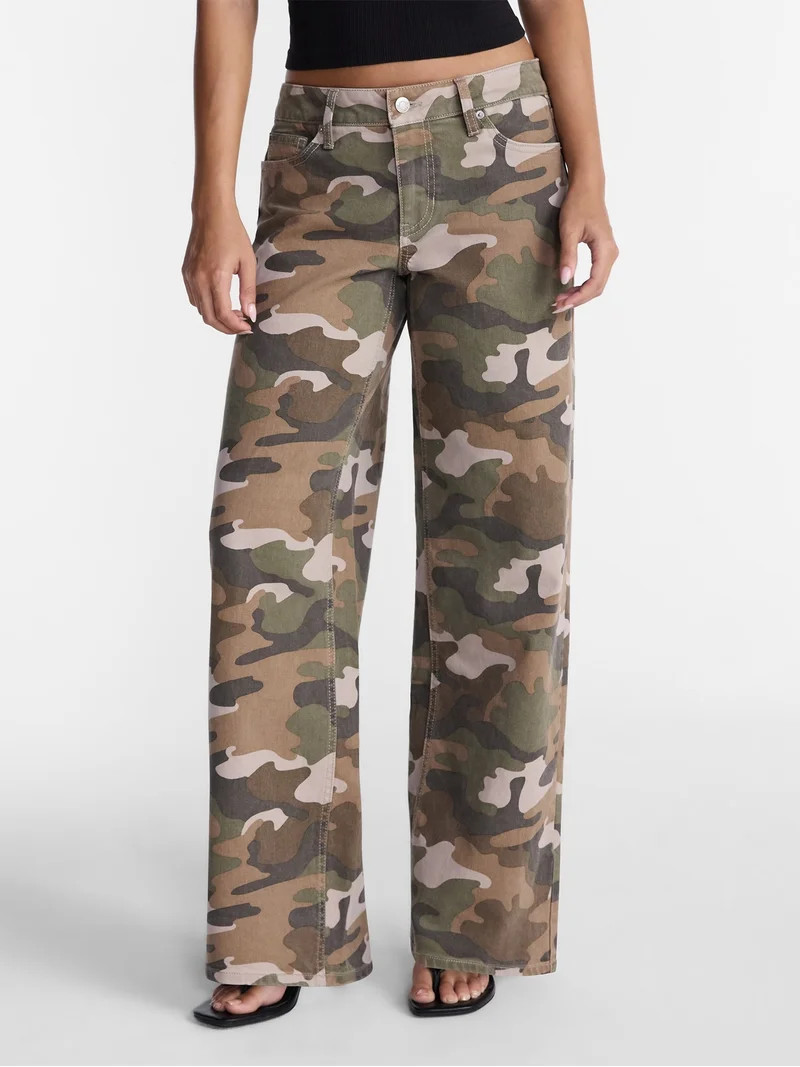 No Boundaries Mid Rise Baggy Jeans, 29", 31", 33" Inseams, Women's Sizes 00-24W | Walmart (US)