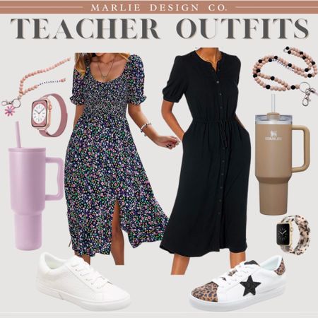 Teacher Outfits | midi dresses | teacher dresses | Amazon dresses for teachers | casual dresses | short sleeve dresses | dresses to wear with sneakers | dresses and sneakers | fashion sneakers | white sneakers | casual black dress | teacher gifts | lanyards | water bottle | gifts for her | Apple Watch bands for women | Stanley tumbler | simple modern tumbler | outfits for work | Amazon | fall outfit | work outfit | dress | teacher outfit

#LTKBacktoSchool #LTKworkwear #LTKstyletip