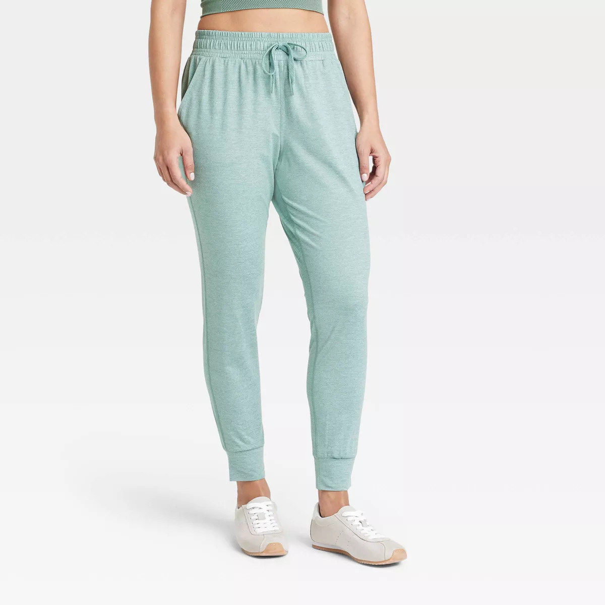 Women's Soft Stretch Mid-Rise Joggers - All In Motion™ | Target