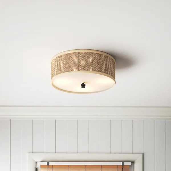 Salguero Rattan Flush Mount | Wayfair North America