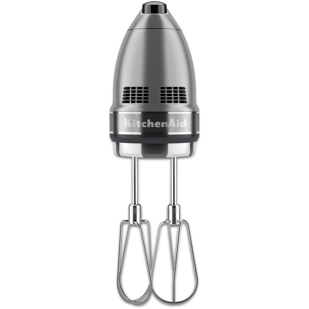 KitchenAid 7-Speed Contour Silver Hand Mixer with Beater and Whisk Attachments | The Home Depot