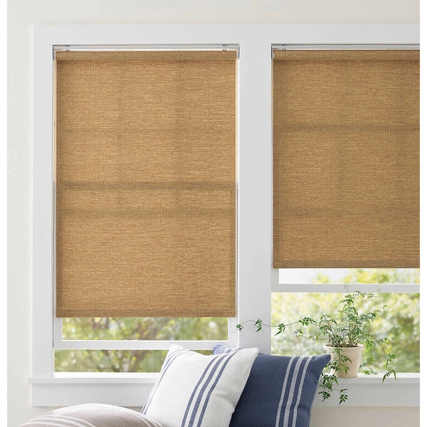 Ridge Cordless Roller Wicker Shade | Annie Selke