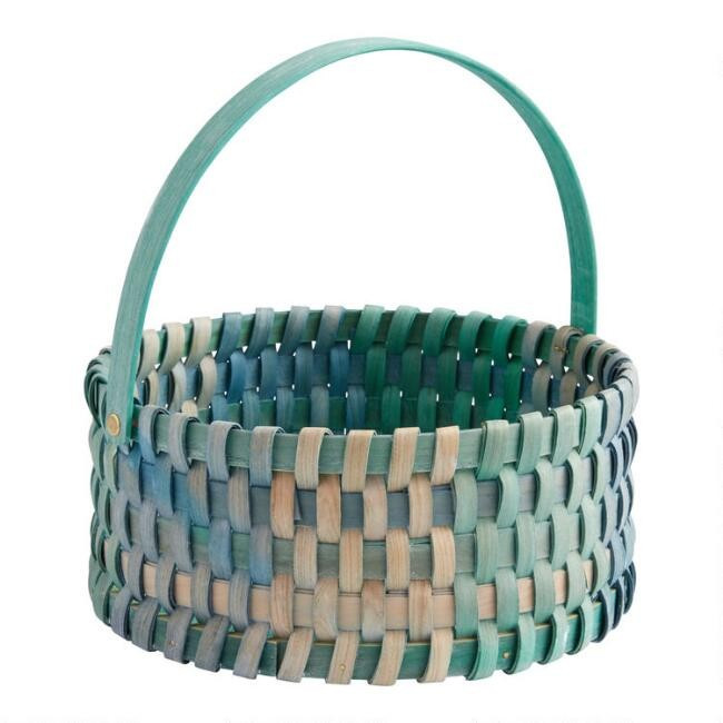 Large Ombre Woven Easter Basket | World Market